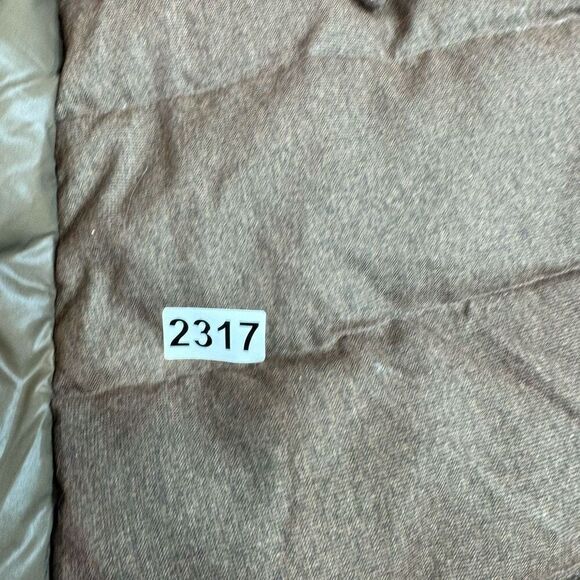 Artka Crazy in Life Coat Womens Medium Brown Tan Puffer Faux Fur Pockets Belt - Picture 13 of 13